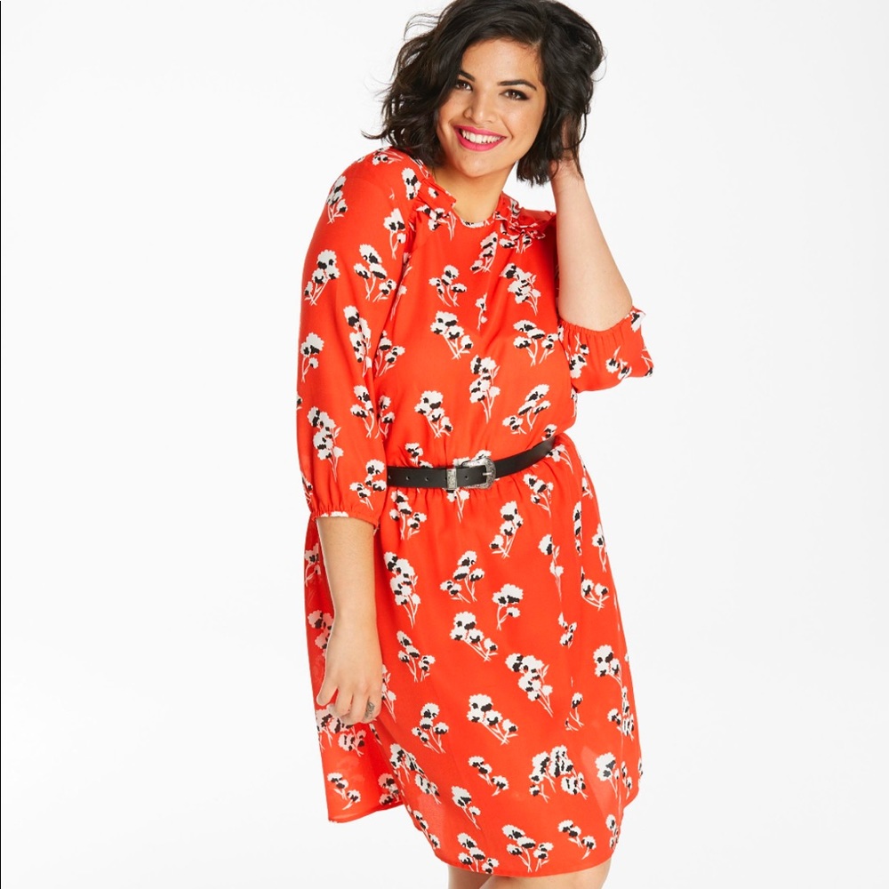 Simply be frill floral dress